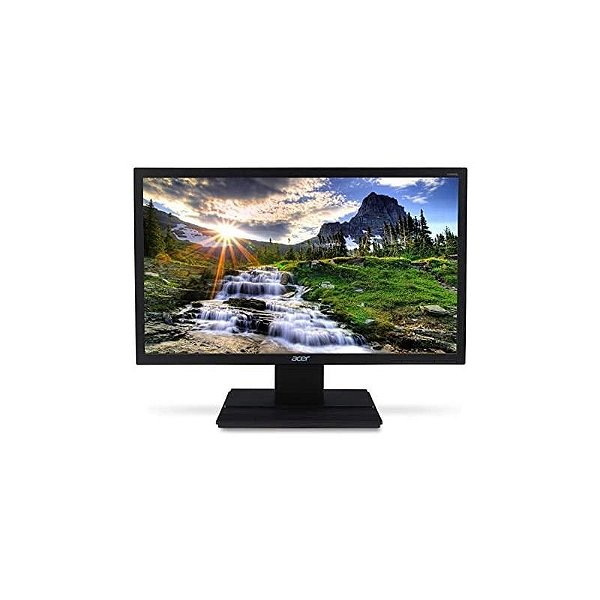 Monitor Acer V206HQL Abi HD 19.5 Preto - VGA. Design Slim. HD+ 1600x900. Economia de Energia