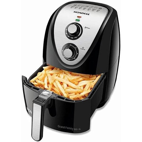 Fritadeira Elétrica Sem Óleo Mondial AF-50 5,0L 220V - Saúde e Sabor na Cozinha