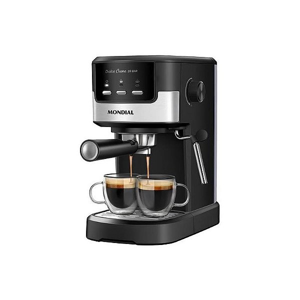 Cafeteira Elétrica Mondial Espresso Dolce Crema C-20-Ec 1.2L 1200W 110V Preto