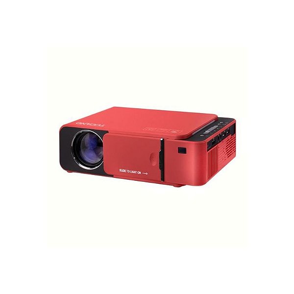 Projetor Portátil Tucano TC-U60 - Wi-Fi, HDMI/VGA, Bivolt, Vermelho