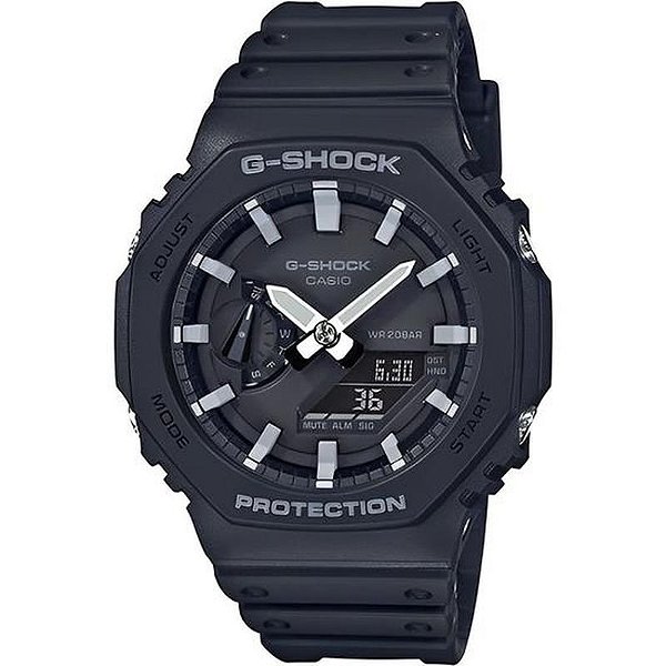 Relógio G-Shock Casio Ga-2100-1Adr Masculino - Preto Resistente À Água E Impactos