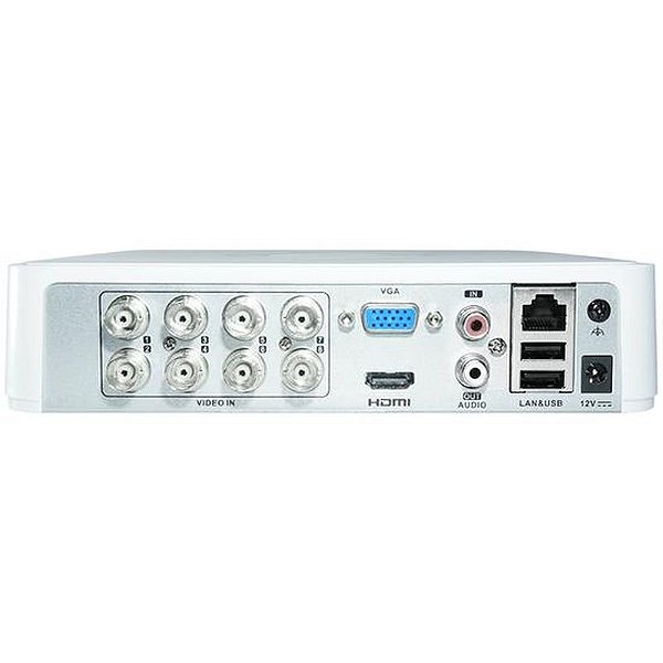 DVR Vizzion VZ 08QK2 8 Canais 1080P Lite Turbo HD - Central de Gravação de Vídeo de Segurança