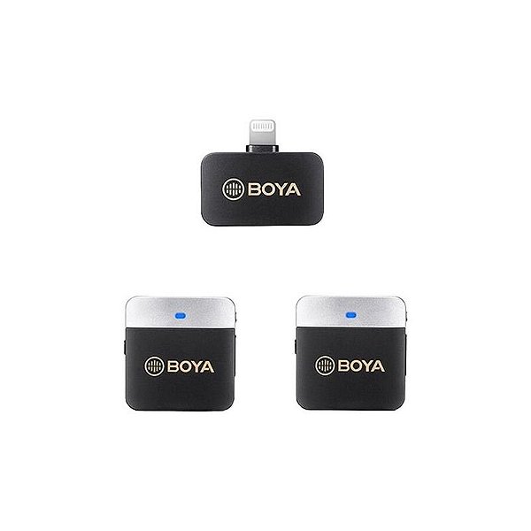Microfone Sem Fio Boya BY-M1V6 Lightning Dual