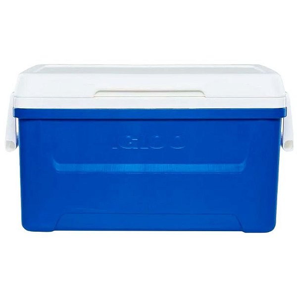 Caixa Térmica Igloo Laguna 48QT - Azul Profundo, Ideal para Refeições e Bebidas Frias