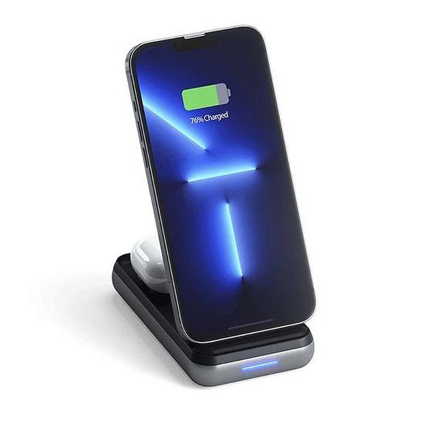 Carregador Sem Fio Satechi Duo com Estação de Carregamento 10.000mAh - Preto