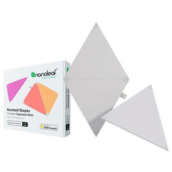 Kit de Expansão Nanoleaf Forma - Triângulos LED com 3 Peças para Ambientes Modernos
