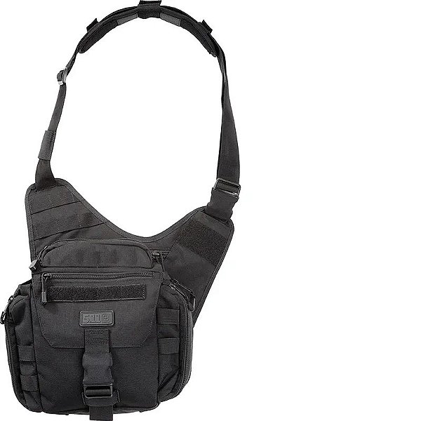 Bolsa Tática 5.11 Push Pack 56037-019 Preta - 6 Litros Para Aventura E Uso Diário