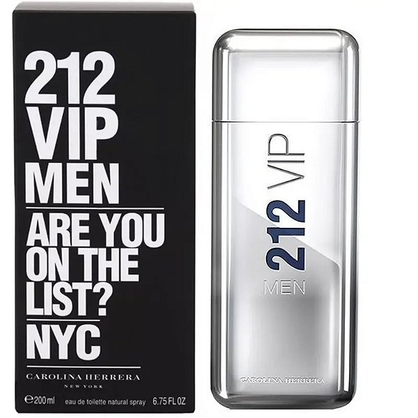 Perfume Masculino Carolina Herrera 212 Vip Men Edt 200Ml - Elegância E Sofisticação