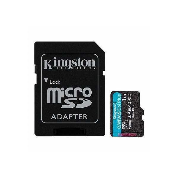 Cartão de Memória Micro SD Kingston Canvas Go Plus 1TB 170MB/s - SDCG3/1TB