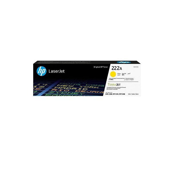 Toner Amarillo HP 222A W2222A para Impressoras LJ Pro M203/MFP 3201/3204/3288/3303/338