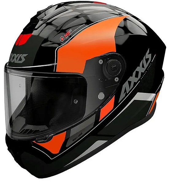 Capacete Axxis Draken Wind B4 Para Moto - Tamanho M (57-58) - Cor Laranja
