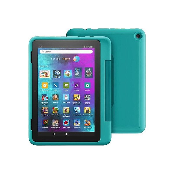 Tablet Amazon Fire HD 8 Kids Pro 2/32GB 8 Tela HD - Teal para Crianças a Partir de 6 Anos