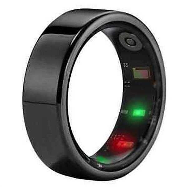 Relógio Inteligente Anel Amovan Nova AMR01 7MM Bluetooth IP68 Preto