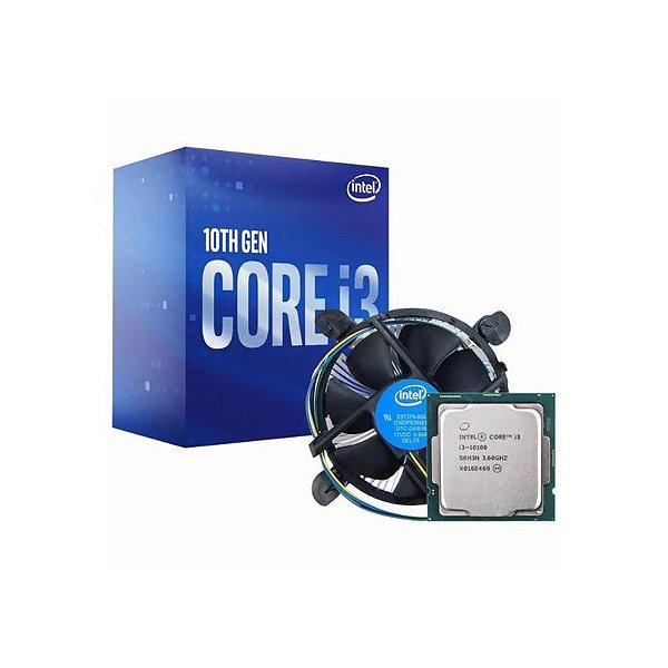 Processador Intel Core I3 10100 Soquete LGA 1200 3.6GHz 6MB