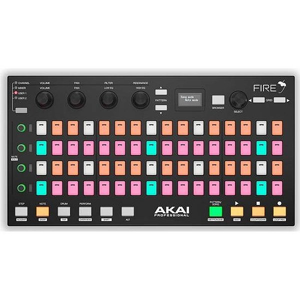 Controladora MIDI USB Akai Fire para FL Studio - Produção Musical Profissional