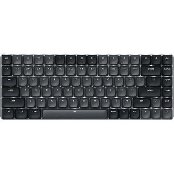 Teclado Sem Fio Satechi Slim SM1 ST-Ksmilt-En com Retroiluminação e Switch Marrom - Preto/Gray