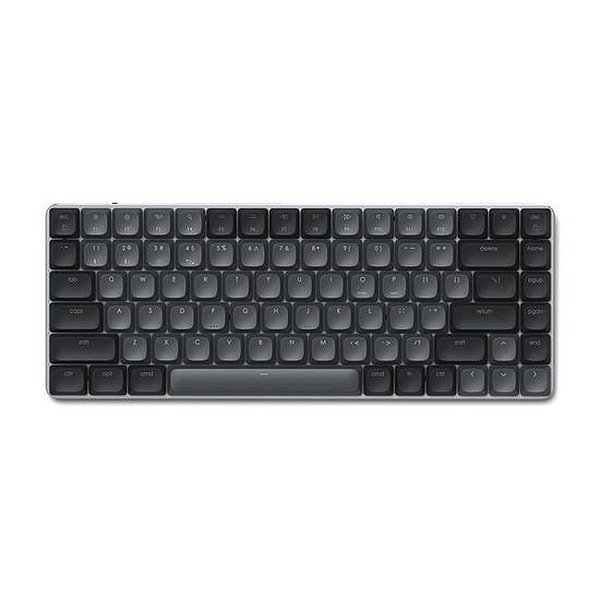 Teclado Sem Fio Satechi Slim SM1 Retroiluminado com Switch Marrom - Preto/Cinza