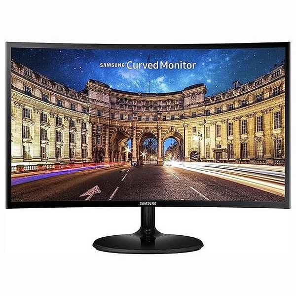 Monitor Curvo Samsung 23.5 Full HD LED LC24F390FHN 60Hz - Preto