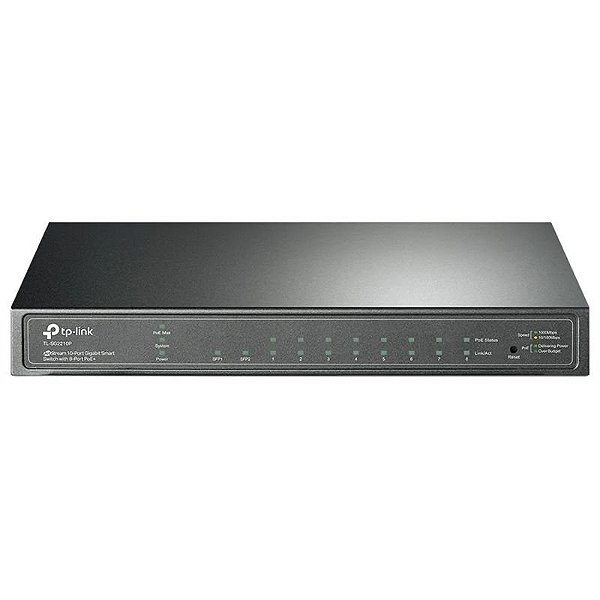 Switch TP-Link TL-SG2210P JetStream 8 Portas PoE+ SFP 10/100/1000Mbps