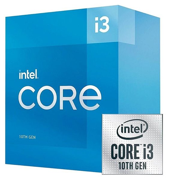 Processador Intel Core I3-10105 Lga1200 - 3,70Ghz, 6Mb Cache E Cooler Incluído