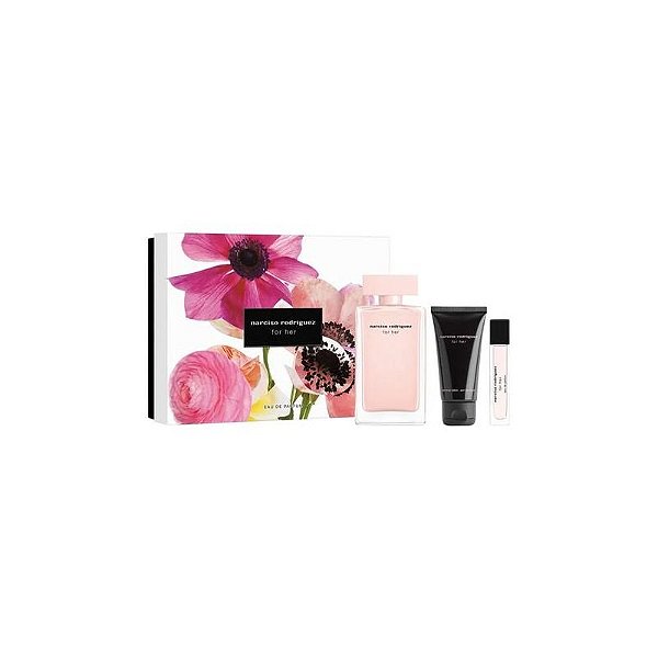 Kit de Perfume Narciso Rodriguez For Her - Eau de Parfum 3 Peças