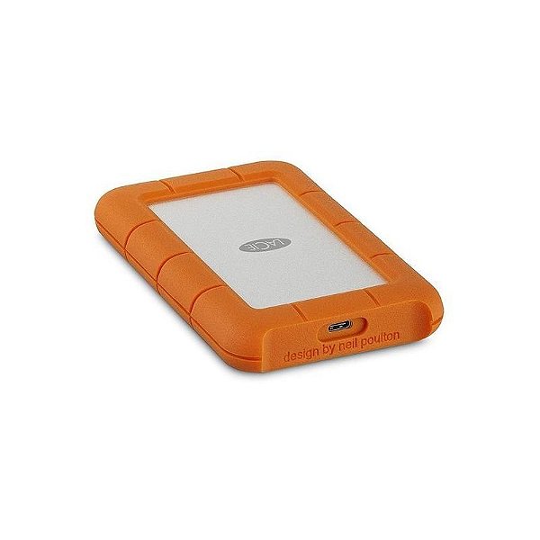 HD Externo Lacie Rugged 1TB USB 3.0 - Portátil e Resistente - Prata