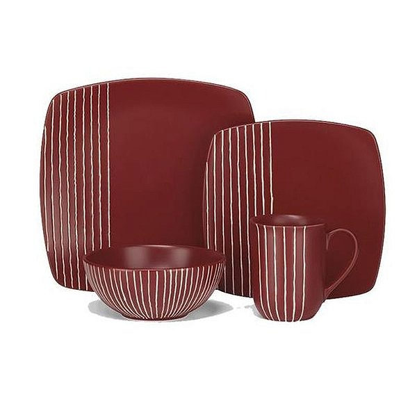 Jogo De Talheres Cuisinart Cdst1 S4Br Vermelho 16 Peças