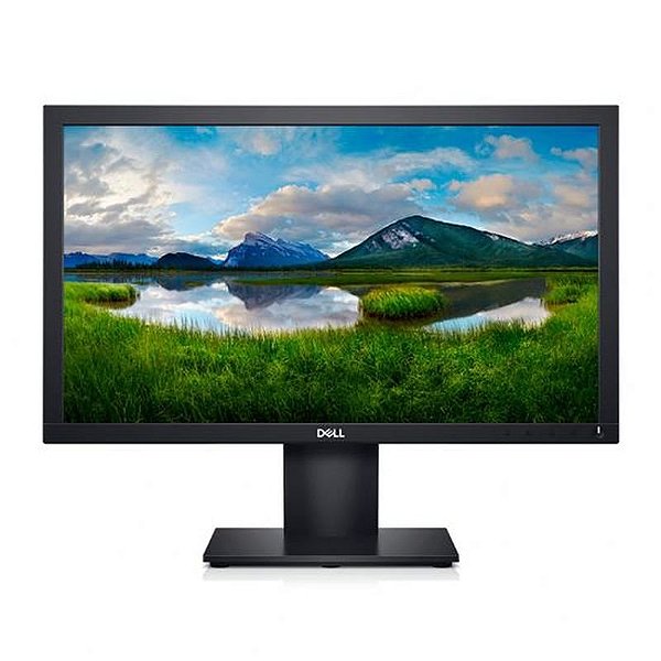 Monitor Dell E2020H 19.5 LCD VGA/DP - Preto, Ideal para Escritório e Uso Pessoal