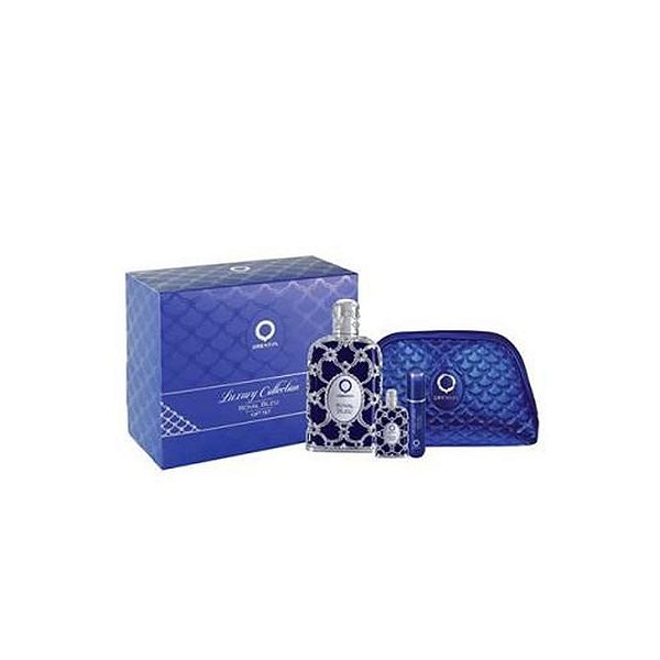 Conjunto de Perfumes Orientica Royal Bleu EDP - 4 Itens Exclusivos