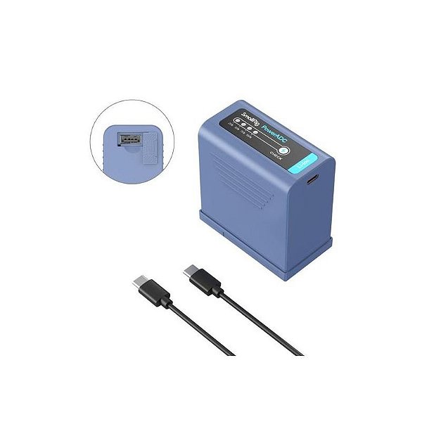 Bateria Recarregável Smallrig F970 USB-C 10500mAh - Alto Desempenho