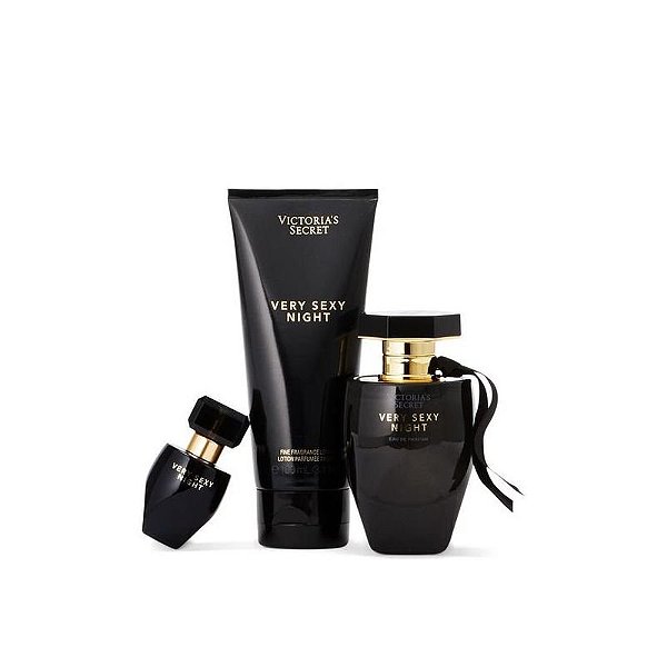 Kit Victoria's Secret Very Sexy Night - Perfumes 100ML, 50ML e 7.5ML