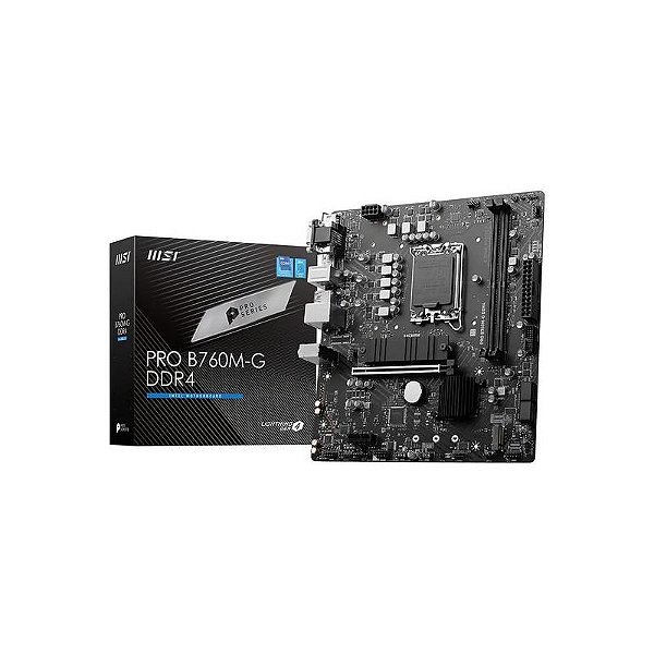 Msi Pro B760M-G Ddr4 Lga 1700 - Placa-Mãe Com Suporte Para Vga E Ddr4