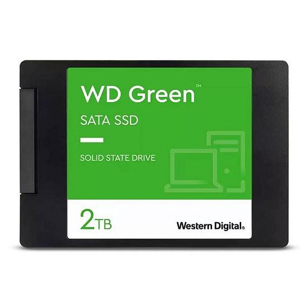 Ssd 2,5 Wd Green Sata 2 Tb - Velocidade De Leitura Até 545 Mb/S