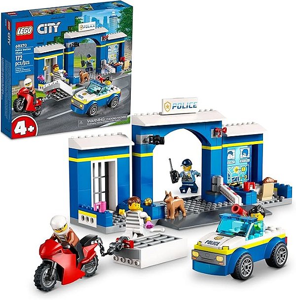 Lego City Conjunto De Construção Policial - 60370 (172 Peças)