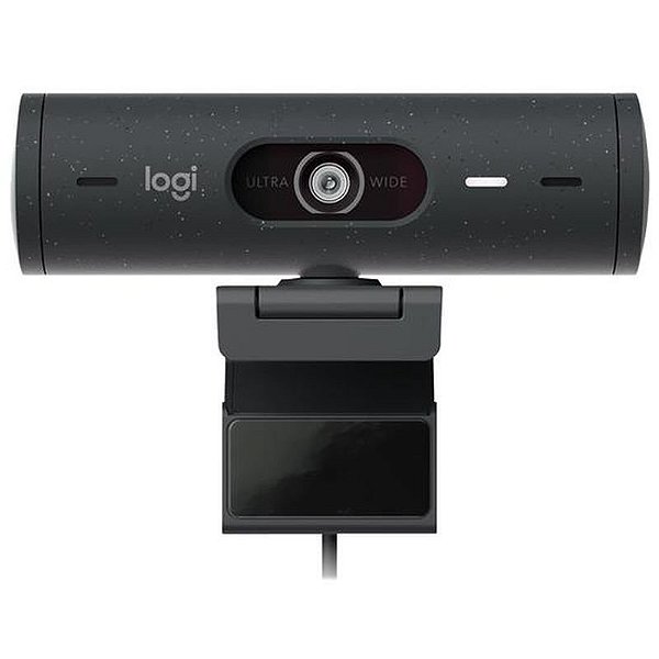 Webcam Logitech Brio 505 1080P FHD - Cinza, Alta Definição e Qualidade Profissional