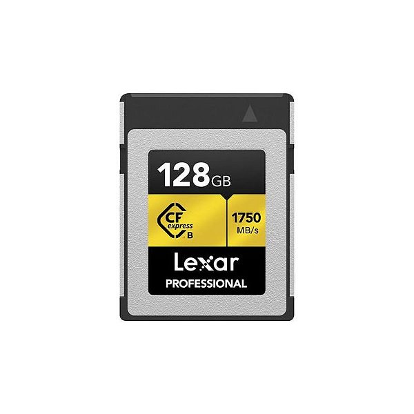 Cartão de Memória Lexar CFexpress Tipo B 128GB 1750/1500MB - Edição Gold