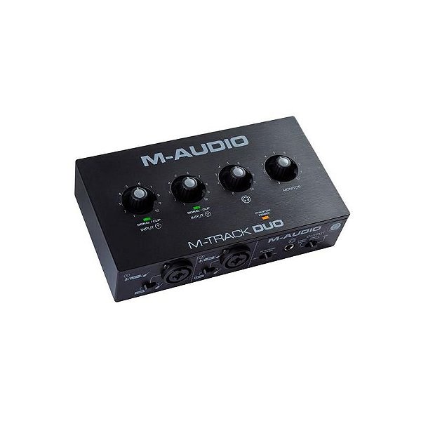 Interface de Áudio USB M-Audio M-Track Duo - 2 Canais Profissionais