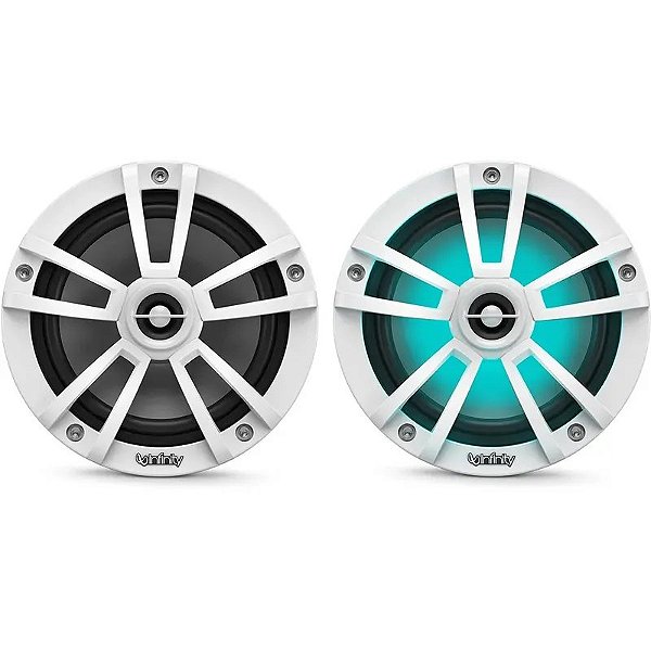 Caixa de Som Infinity Marine 622MLW 6,5 225W com LED RGB - Branco