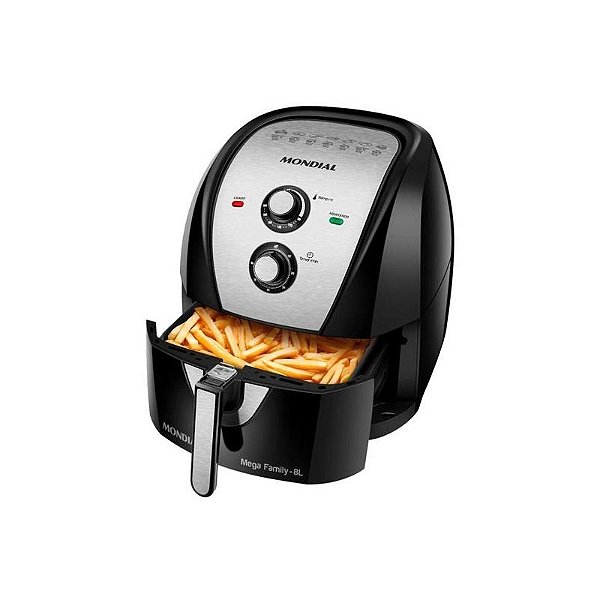 Fritadeira Air Fryer Mondial AFN-80-Bi 8L 110V - Cozinha Saudável e Prática