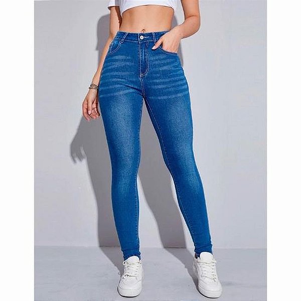 Calça Jeans Feminina Tommy Hilfiger Lavado - Tamanho 02