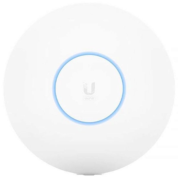 Ponto de Acesso Ubiquiti Unifi U6+: 573,5 Mbps 2.4GHz e 2402 Mbps 5GHz - Branco