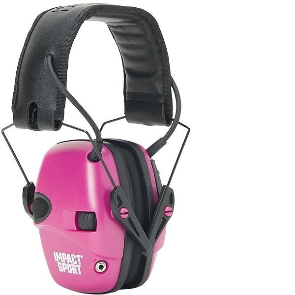 Protetor Auricular Eletrônico Howard Leight Impact Sport - Rosa Framboesa