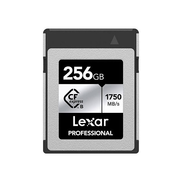Cartão De Memória Lexar Professional Tipo B Silver 256Gb - Alta Velocidade 1750 Mb/S-1300 Mb/S