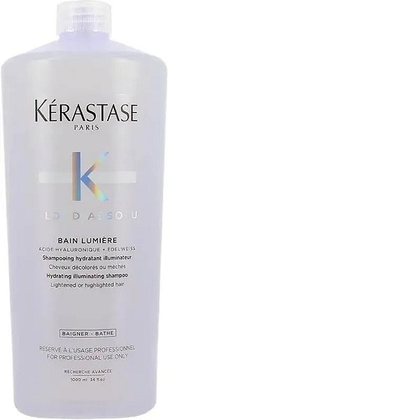 Shampoo Kérastase Blond Absolu Bain Lumière - 1 Litro Para Cabelos Loiros