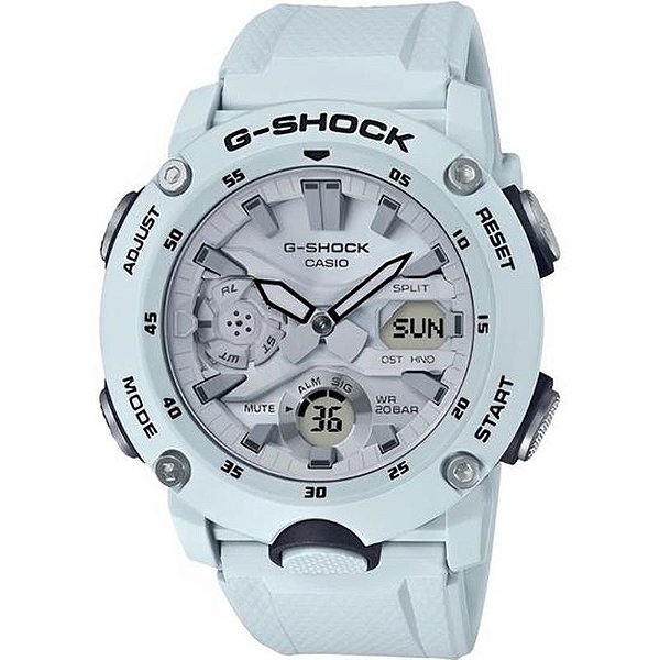 Relógio G-Shock Ga-2000S-7Adr Analógico/Digital Com Design Branco Moderno