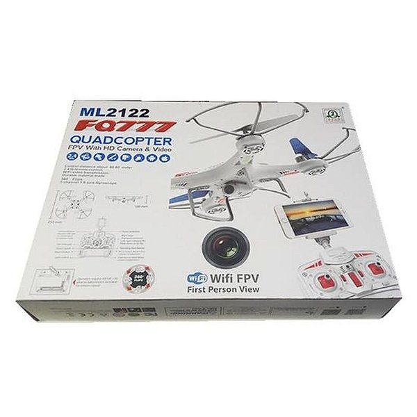 Quadricóptero FQ777 com Câmera FPV Wi-Fi ML2122 - Voo Estável e Diversão Garantida
