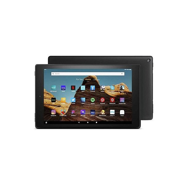 Tablet Amazon Fire HD 10 - 3GB RAM, 64GB Armazenamento, Wi-Fi - Preto - Tela 10.1