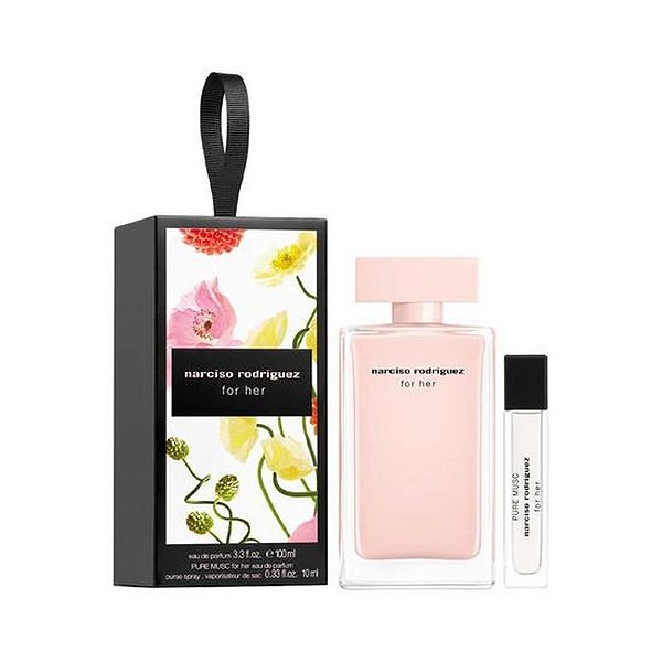 Kit de Perfume Narciso Rodriguez For Her EDP 100ML + 10ML - Luxo Feminino