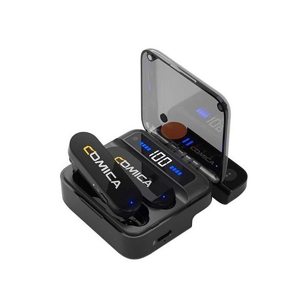 Microfone Sem Fio Comica Vimo S Uc - Ideal para Vídeos e Transmissões ao Vivo