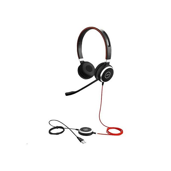 Fone de Ouvido Jabra GN Evolve 40 HSC017 Stereo/USB/3.5MM - Preto com Estojo
